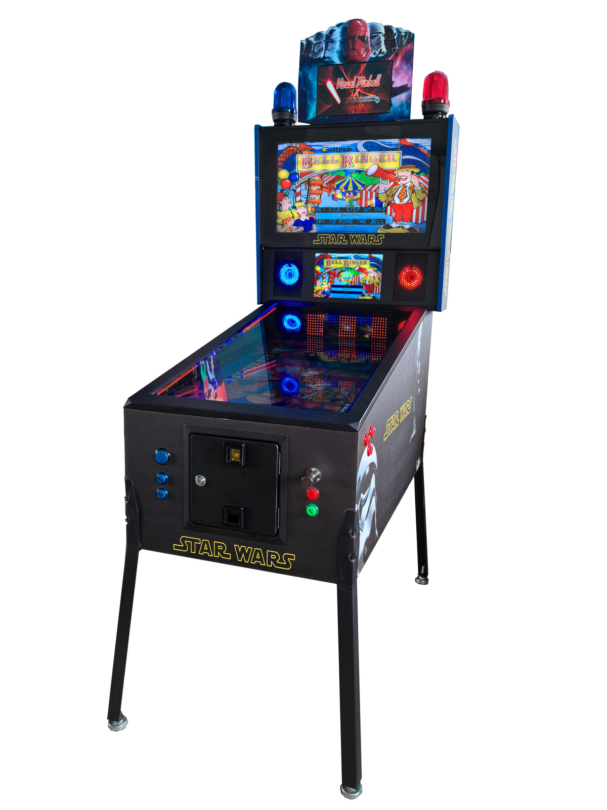 43 inch 4K 4 Screens electronic arcade coin operated game machine for game center space virtual pinball game machine for sale