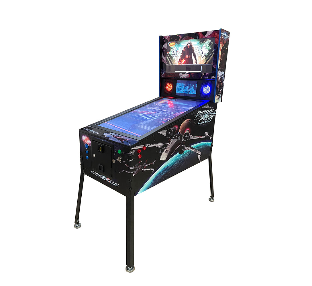 Virtual Pinball And Arcade Game Machine Combo With Trackball