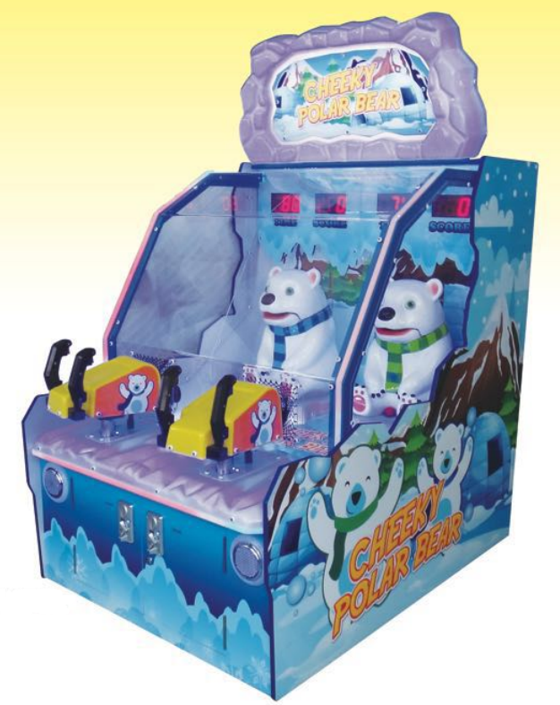 Redemption Game Machine shooting ball Funny Polar Bear