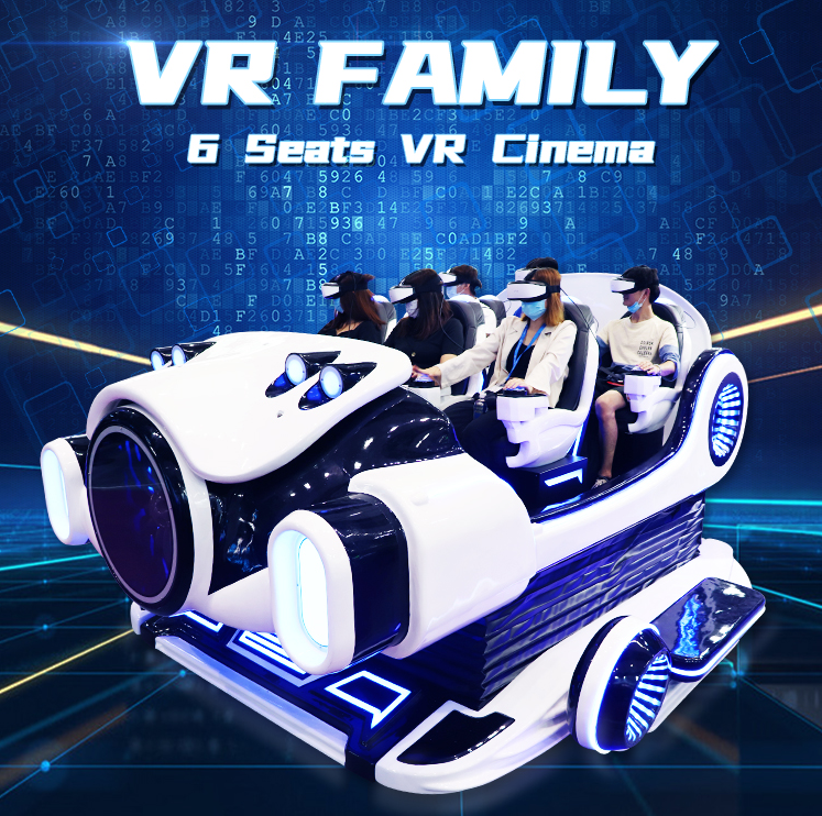 Family Six-Seat VR Cinema Racing Car